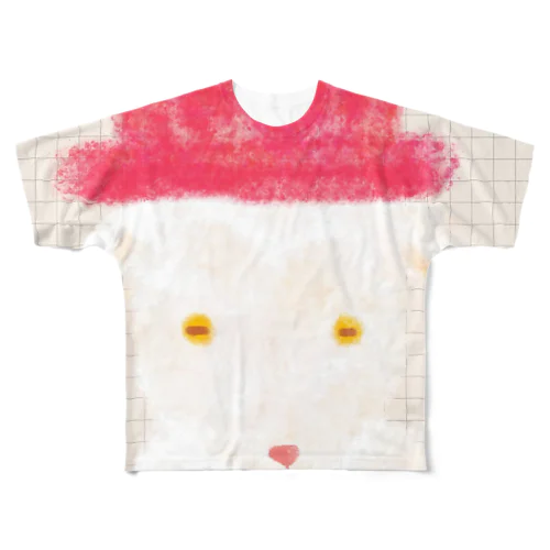 帽子屋シリーズ　ヤギの赤い帽子 All-Over Print T-Shirt