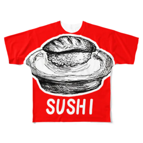 Sushi フルグラフィックTシャツ