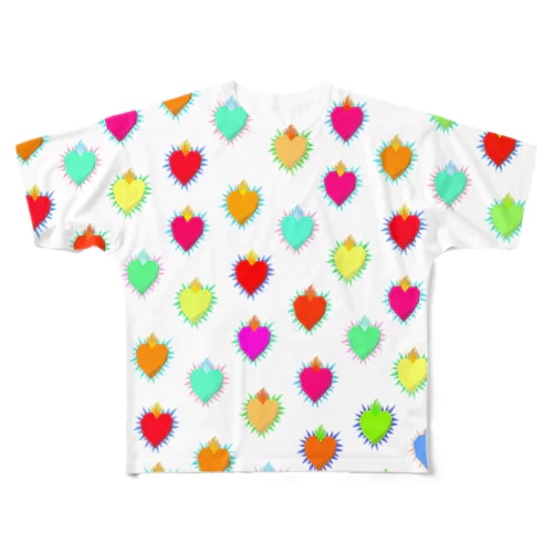 Mexico★Corazon All-Over Print T-Shirt