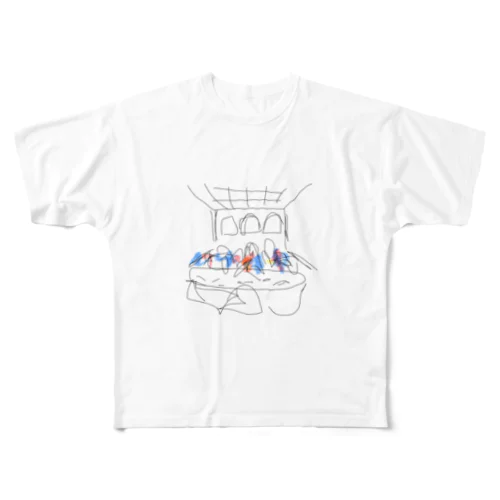 最後の晩餐 All-Over Print T-Shirt