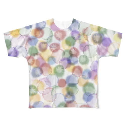 水彩みずたま All-Over Print T-Shirt