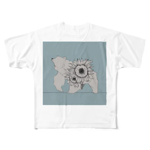 しろくまくん2 All-Over Print T-Shirt