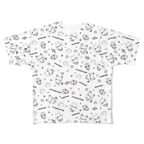 ひとえうさぎ  All-Over Print T-Shirt