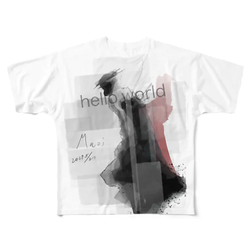 helloworld  フルグラフィックTシャツ