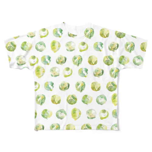 芽キャベツ All-Over Print T-Shirt