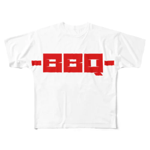 串に刺したぜ🎵BBQ All-Over Print T-Shirt