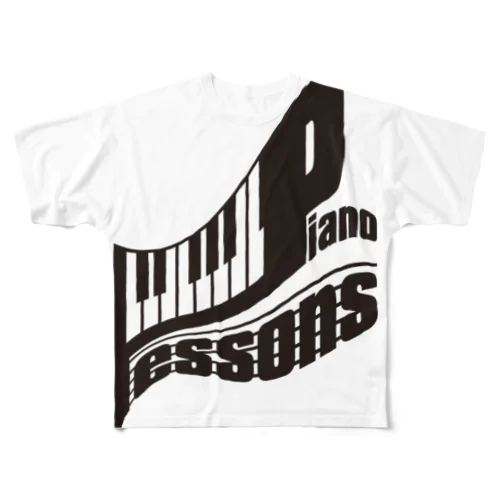 PIANO_LESSONS フルグラフィックTシャツ