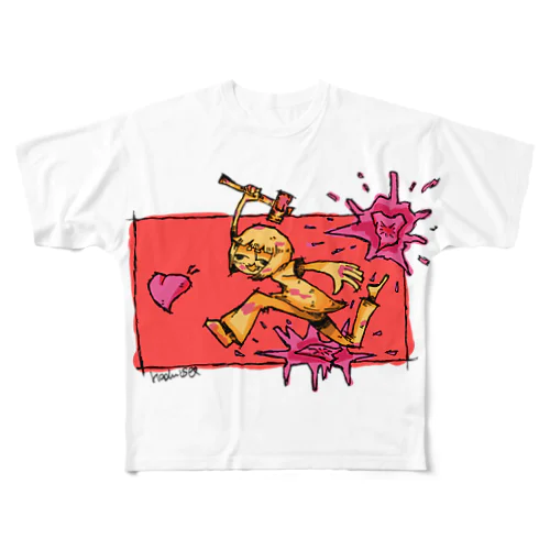 はーとぶれいく All-Over Print T-Shirt
