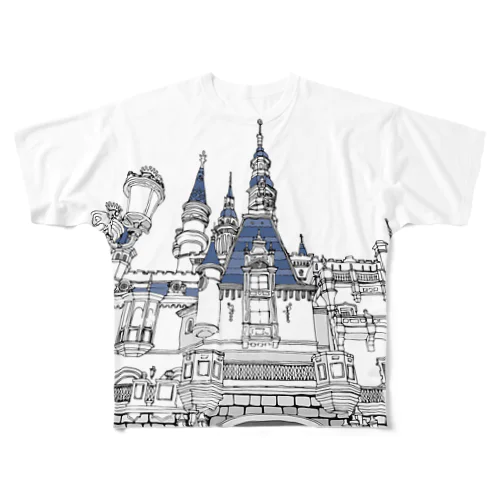 castle フルグラフィックTシャツ