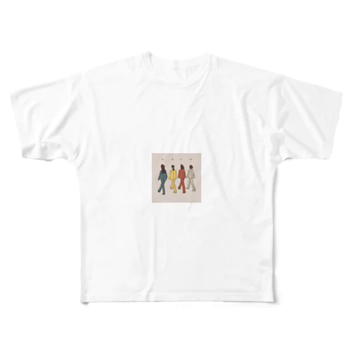 イケてるABCD All-Over Print T-Shirt