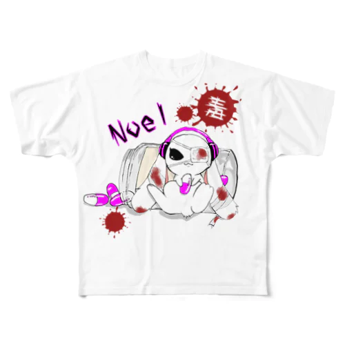 Noel  Rabbit フルグラフィックTシャツ