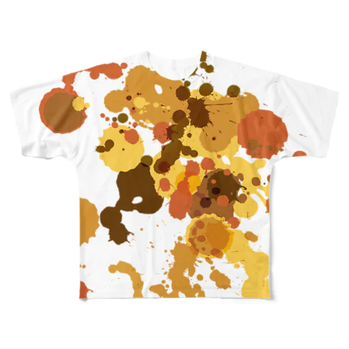 カレー食べる時白いシャツでもきにしないやつ Tシャツ All-Over Print T-Shirt