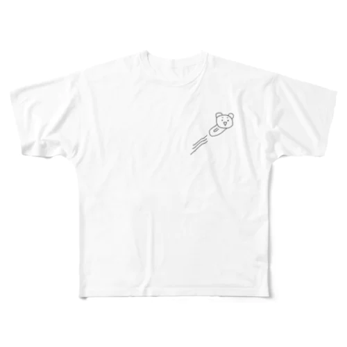 飛ぶ！クマのポコちゃん All-Over Print T-Shirt