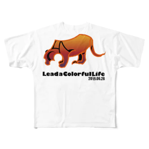 tiger フルグラフィックTシャツ