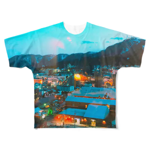 the★夜景★赤レンガの灯り★ フルグラフィックTシャツ