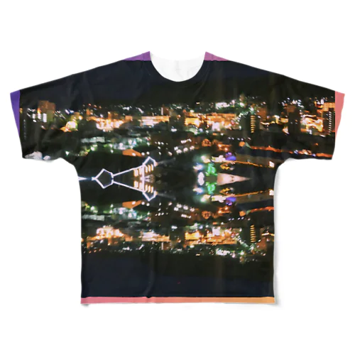 夜景★The赤レンガ倉庫 All-Over Print T-Shirt