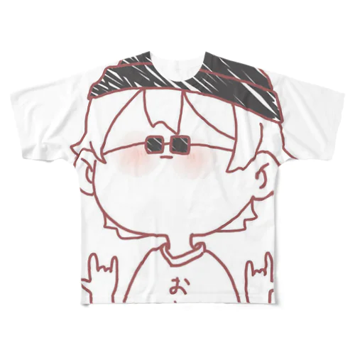 おれ フルグラフィックTシャツ