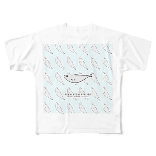 ししゃもがいっぱい フルグラフィックTシャツ