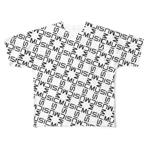 MUSIC GRID フルグラフィックTシャツ