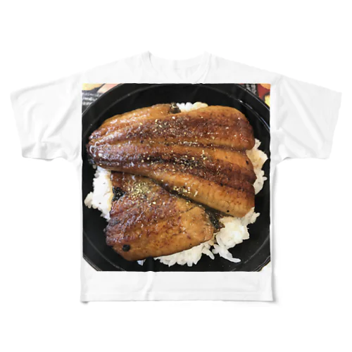 鰻 フルグラフィックTシャツ