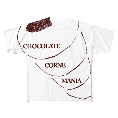 チョココルネマニア フルグラフィックTシャツ