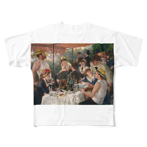 舟遊びをする人々の昼食 / ルノワール(The Luncheon of the Boating Party 1881） フルグラフィックTシャツ