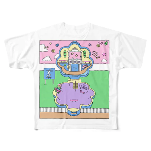 Skate park フルグラフィックTシャツ