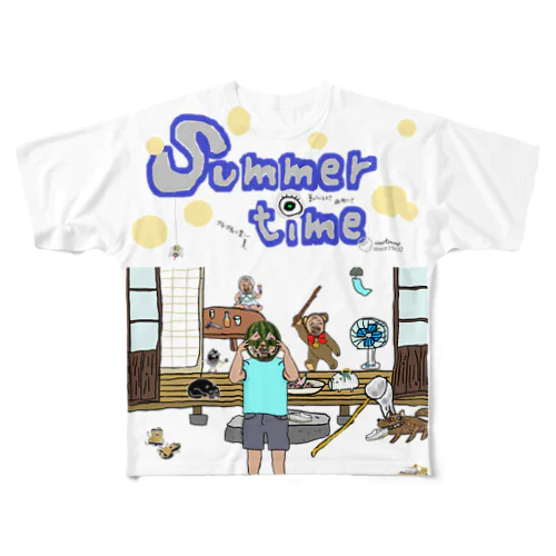 summer time フルグラフィックTシャツ