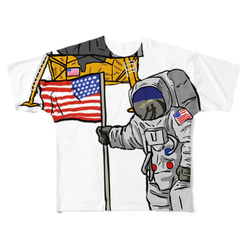 ASTRONAUT&MELLO フルグラフィックTシャツ