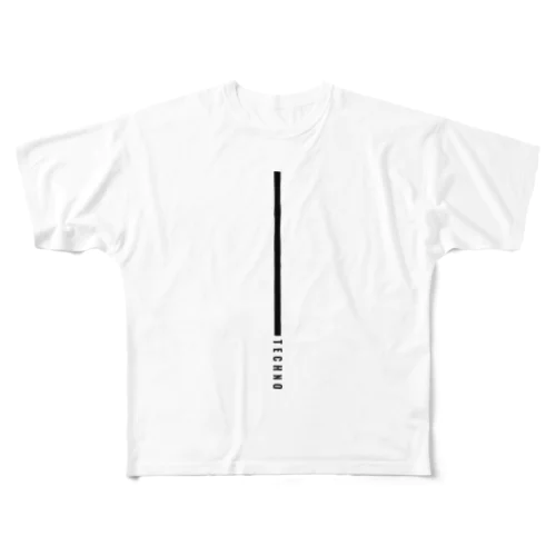 TECHNO フルグラフィックTシャツ