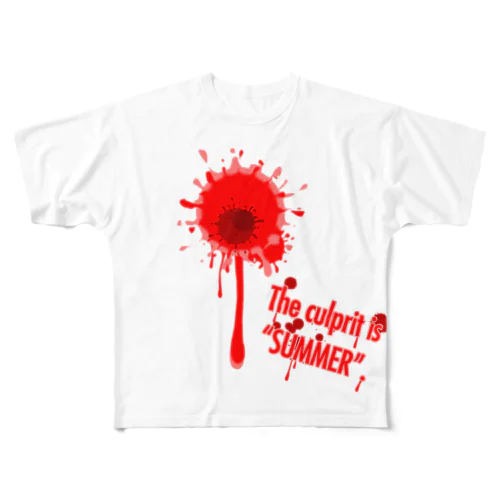 夏に殺される All-Over Print T-Shirt