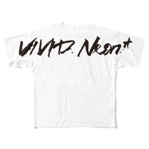 VIVID Neon*+b All-Over Print T-Shirt