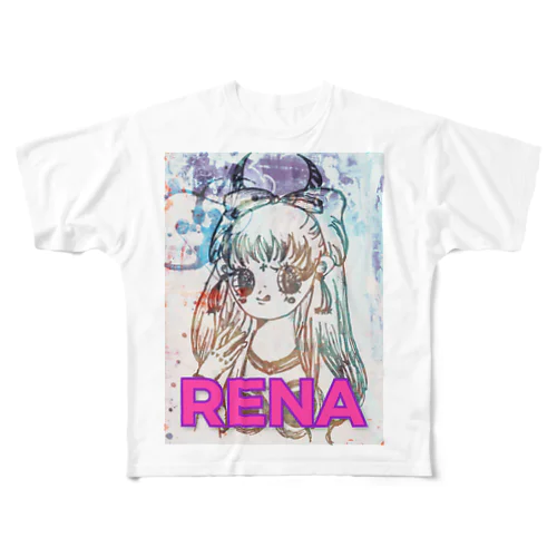 RENAのTシャツ フルグラフィックTシャツ