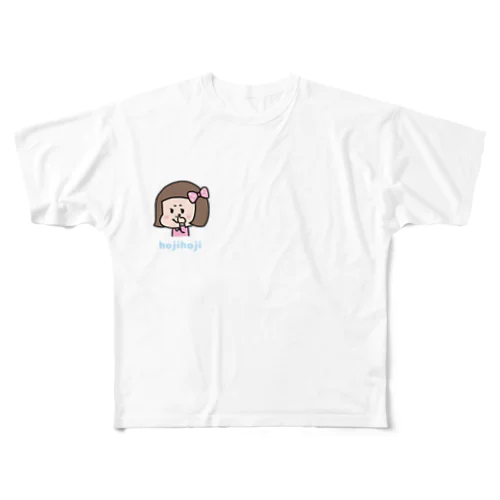 ほじほじシリーズ『茶髪女の子』 All-Over Print T-Shirt