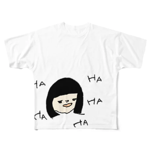 HAHA！ フルグラフィックTシャツ