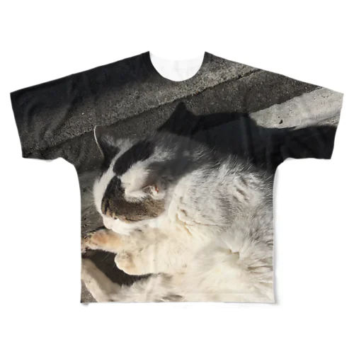 ねこになった フルグラフィックTシャツ