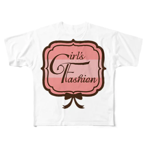 Girls Fashion フルグラフィックTシャツ
