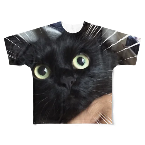 びっくりねこフェイス All-Over Print T-Shirt