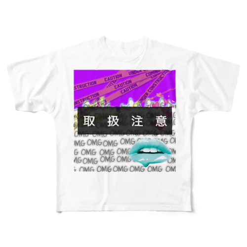 取扱注意。 フルグラフィックTシャツ