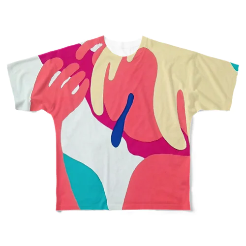 スリット All-Over Print T-Shirt