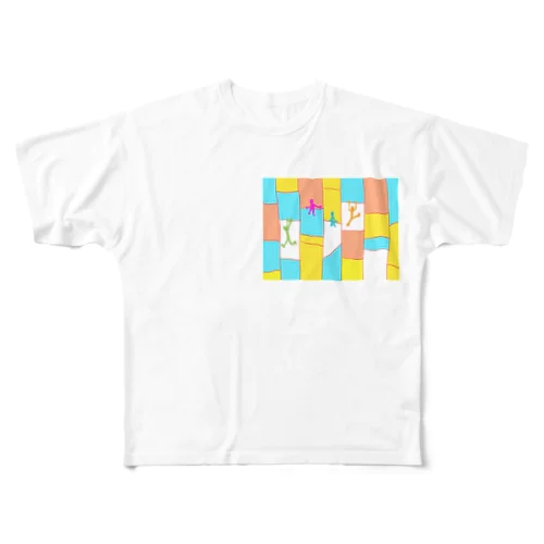 あみだくじ梯子 All-Over Print T-Shirt