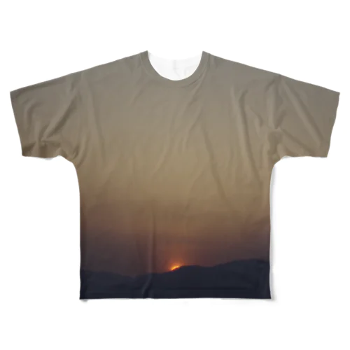 夕焼け フルグラフィックTシャツ