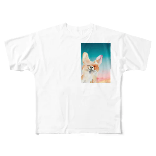 Fox illustrated new design All-Over Print T-Shirt