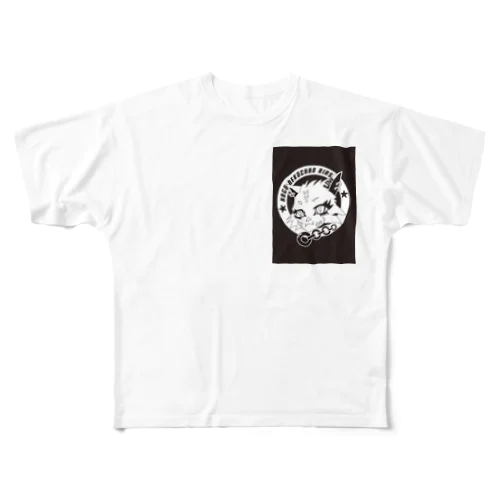 保護猫ちゃんリアス フルグラフィックTシャツ