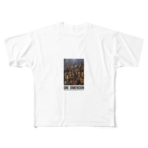 絵画T（ONE DIMENSION） フルグラフィックTシャツ