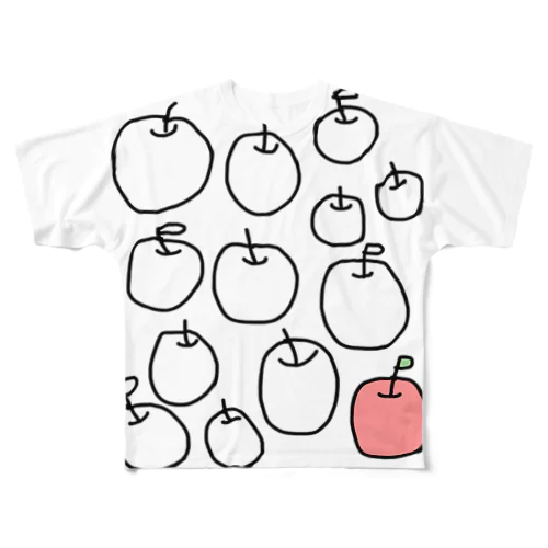 apple フルグラフィックTシャツ