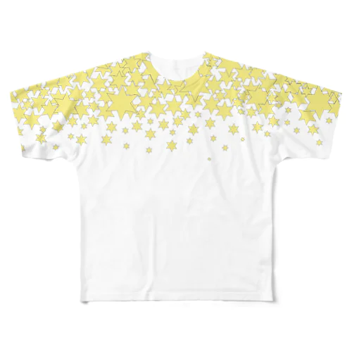 ほしふる（グレー線） All-Over Print T-Shirt