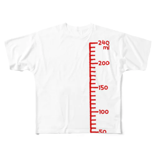 哺乳瓶の目盛り All-Over Print T-Shirt