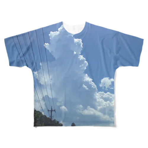 夏の空Tシャツ フルグラフィックTシャツ