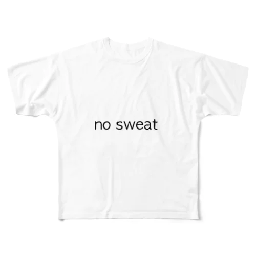 no sweat フルグラフィックTシャツ